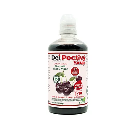 DeiSirup Poctivý Sirup višeň 485 ml