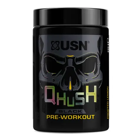 USN Qhush Black Pre - Workout 220 g frosted lemon