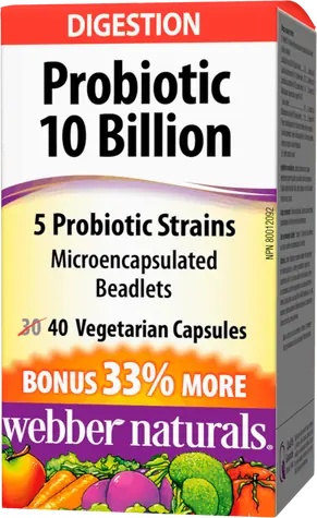 Webber Naturals Probiotic 10 Billion 40 cps