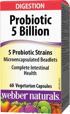 WEBBER NATURALS Probiotic 5 Billion 60 kapslí