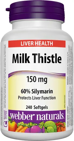 Webber Naturals Milk Thistle 150 mg 240 cps
