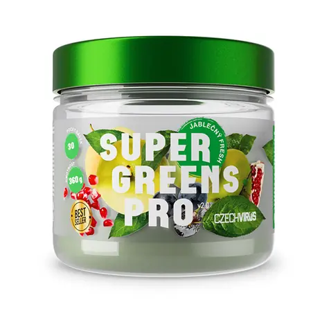 Czech Virus Super Greens Pro V2.0 jablečný fresh 360 g