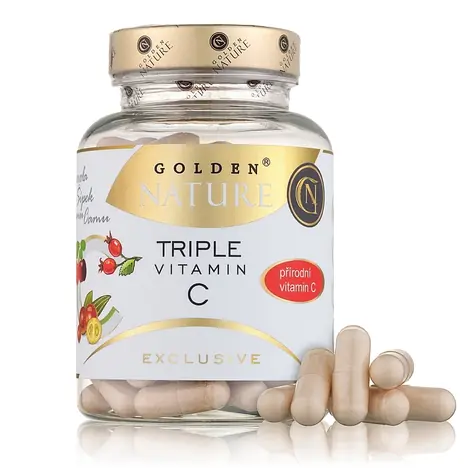 Golden Nature Exclusive Triple přírodní vitamin C 100 cps.