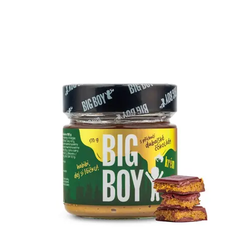 BIG BOY® Pistáciový krém s příchutí dubajské čokolády 170g