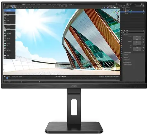 27" AOC 27P2Q černá / IPS / 1920x1080 / 250cd / 16:9 / 1000:1 / 4ms / HDMI+ DP+VGA+DVI
