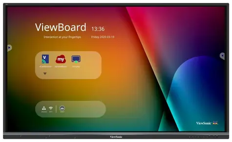 65" Viewsonic IFP6550 / 3840 x 2160 / 8ms / 5000:1 / 350cd / HDMI / VGA / USB / VESA