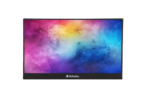 14" Verbatim PM-14 černá / IPS / FHD 1920 x 1080 / 16:9 / 6 ms / 300 cd-m2 / 1200:1 / USB-C / HDMI / přenosný