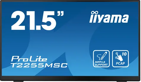 21.5" IIYAMA Prolite T2255MSC-B1 černá / IPS / 1920x1080 / 16:9 / 5ms / 1000:1 / 400cd / repro / HDMI / DP 
