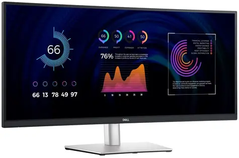 34" DELL P3424WE stříbrná / LED / 3440x1440 / IPS / 16:9 / 5ms / 1000:1 / 300cd-m2 / DP+HDMI+USBC / 3YNBD