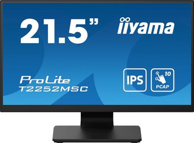 21.5" IIYAMA T2252MSC-B2 / IPS / 1920x1080 / 1000:1 / 250cd-m2 / 5ms / HDMI+DP / repro / VESA