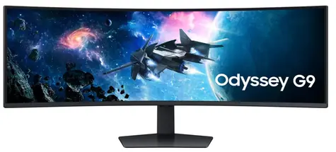 49" SAMSUNG Odyssey G9 (G95C) černá / VA / 5120 x 1440 / 32:9 / 1ms / 2.500:1 / 450cd-m2 / HDMI & DP