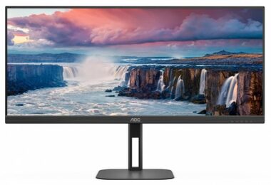 34" AOC U34V5C/BK černá / 3440 x 1440 / 21:9 / 4ms / 1000:1 / 250cd-m2 / HDMI + DP + USB-C / VESA / repro