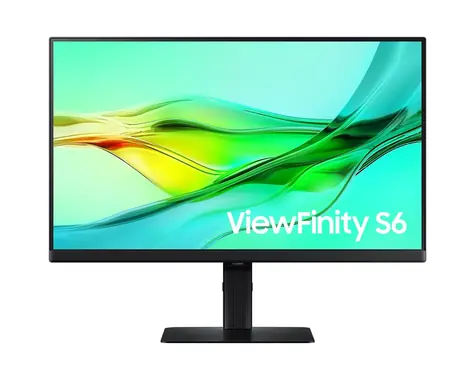 24" SAMSUNG ViewFinity S6 černá / IPS / 2560x1440 / 16:9 / 5ms / 1000:1 / 350cd-m2 / HDMI + DP / USB / VESA