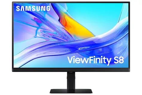 27" SAMSUNG ViewFinity S8 S80UD černá / IPS / 3840x2160 / 16:9 / 5ms / 1000:1 / 350cd-m2 / HDMI + DP / VESA