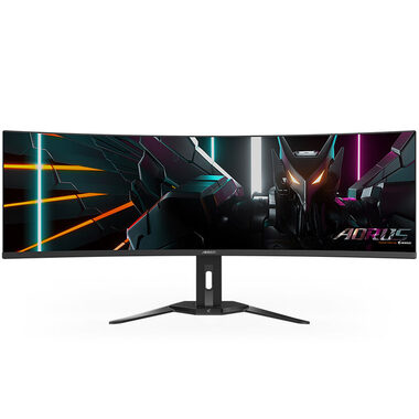 49" GIGABYTE AORUS CO49DQ černá / OLED / 5120 x 1440 / 32:9 / 0,03 ms / 1.5M:1 / 250 cd/m2 / HDMI 2.1 + DisplayPort 1.4