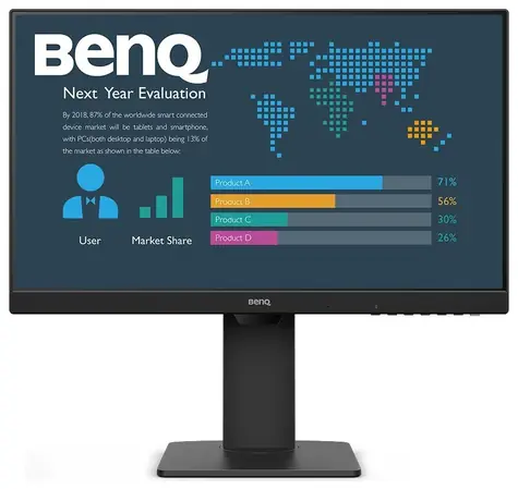 23.8" BenQ LED BL2486TC černá / 1920x1080 / IPS / 16:9 / 5ms / 1300:1 / 250cd-m2 / HDMI + DP + USB-C / VESA / Pivot