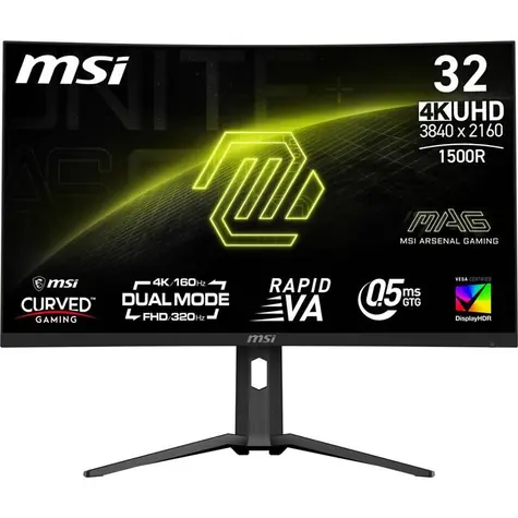 31.5" MSI MAG 321CUPDF černá / 3840 x 2160 / VA / 16:9 / 0.5ms / 3000:1 / 350cd-m2 / HDMI + DP + USB-C / VESA