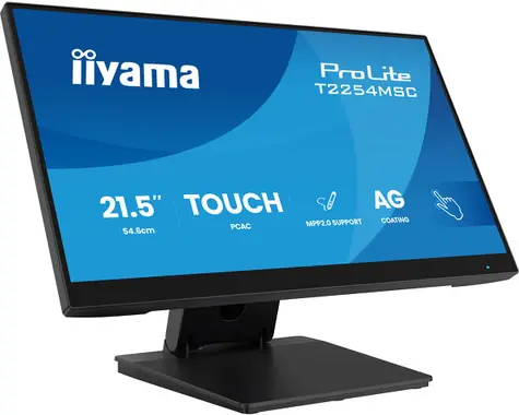 22" IIYAMA ProLite T2254MSC-B2AG černá / IPS / 1920x1080 / 16:9 / 4ms / 1300:1 / 300cd / repro / HDMI / DP