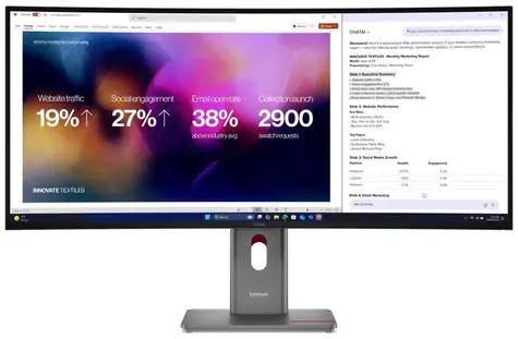 39.7" Lenovo ThinkVision P40WD-40 černá / IPS / 5120 x 2160 / 21:9 / 2000:1 / 400cd-m2 / DP+HDMI+USB-C / VESA