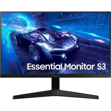 24" SAMSUNG Essential S3 černá / VA / 1920x1080 / 16:9 / 5ms / 3000:1 / 250cd-m2 / HDMI + VGA / VESA