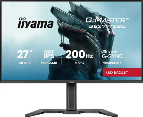 27" IIYAMA G-Master GB2771QSU-B1 černá / LED / IPS / 2560 x 1440 / 16:9 / 0.5 ms / 1200:1 / 350cd-m2 / VESA