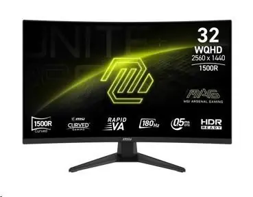 31.5" MSI MAG 321CQF E18 černá / 2560x1440 / VA / 16:9 / 0.5ms / 3000:1 / 300cd-m2 / HDMI+DP / VESA
