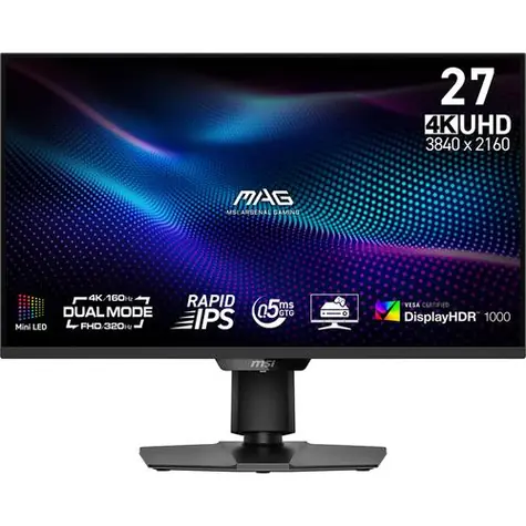 27" MSI MAG 274UPDF E16M černá / IPS / 3840 x 2160 / 16:9 / 1000:1 / 400cd-m2 / DP + HDMI + USB-C / VESA