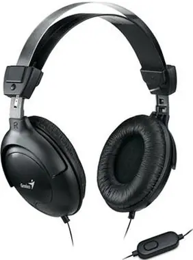 GENIUS headset HS-505X / sluchátka s mikrofonem / Černý