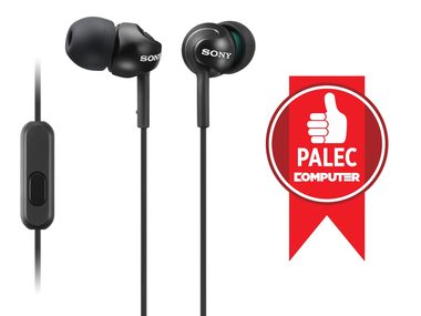 SONY MDR-EX110AP Černá / Sluchátka do uší s mikrofonem