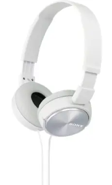 SONY MDR-ZX310 Bílá / Sluchátka s páskem / 30mm reproduktory / 98 dB