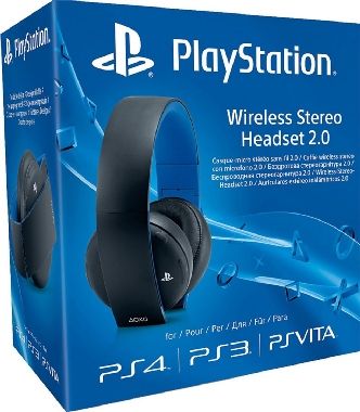 Playstation - Wireless Stereo Headset 2.0 / bezdrátové sluchátka / 7.1 / mikrofon / box / černé