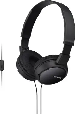 SONY MDR-ZX110AP Uzavřená sluchátka na uši černá