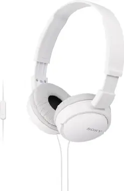 SONY MDR-ZX110AP Uzavřená sluchátka na uši bílá