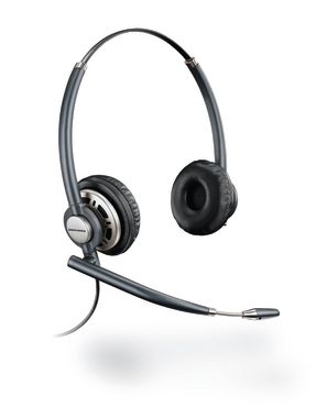 Plantronics EncorePro HW720 / náhlavní souprava na obě uši se sponou / černá
