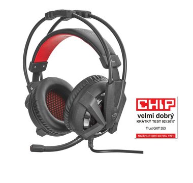 Trust GXT 353 Vibration Headset pro PS4 / Herní sluchátka s mikrofonem / 3m / USB