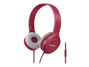 Panasonic RP-HF100ME-P růžová / stereo sluchátka s mikrofonem / jack 3.5 mm / Outdoorová 