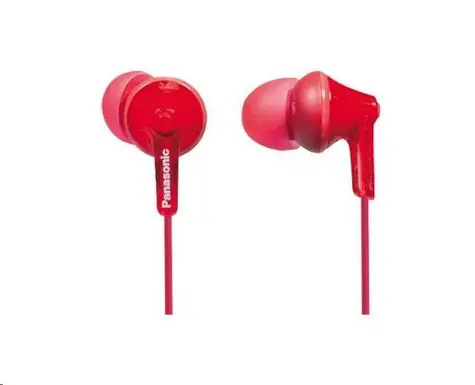 Panasonic RP-HJE125E-R červená / stereo sluchátka / jack 3.5mm 