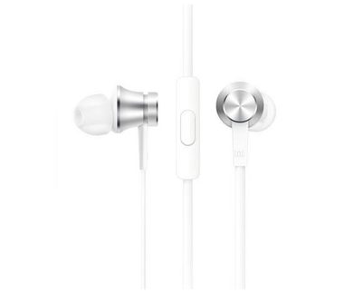 Xiaomi Mi In-Ear Headphones Basic Silver / Sluchátka s mikrofonem a ovladačem / 3.5 mm