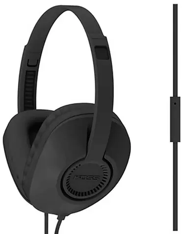 KOSS UR23i černá / Sluchátka s mikrofonem / Jack 3.5mm / 1.2m / bez kódu