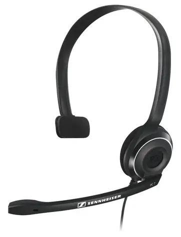 SENNHEISER PC 7 USB černá / headset - jednostranné sluchátko s mikrofonem / USB / 2m / doprodej