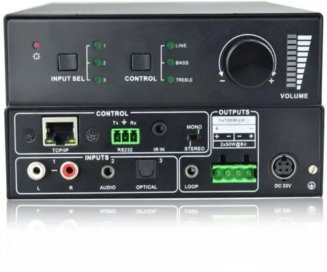 VivoLink audio zesilovač 2x50W / IR / RS232 Control