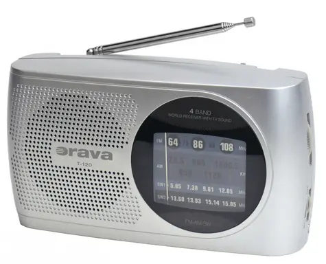 Orava T-120 S / Přenosný rádio přijímač / FM / AM / SW / 2 x 10 W / 
