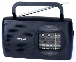 Orava T-120 B / Přenosný rádio přijímač / FM / AM / SW / 2 x 10 W / 
