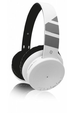 Aligator AH02 bílá / Bluetooth sluchátka / FM / SD karta / AUX