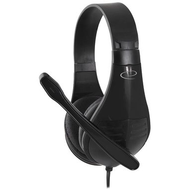 Esperanza EH209K Mento černá / stereo sluchátka s mikrofonem / 3.5 mm jack / 1.5 m