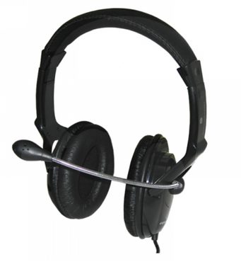 Esperanza EH101 Menuet černá / stereo sluchátka s mikrofonem / 3.5 mm jack / ovládání hlasitosti / 2.5 m