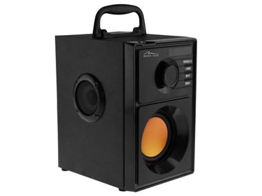 Media-Tech BOOMBOX černá / bezdrátový reproduktor / RMS 15W + subwoofer PMPO 600W / BT 2.1 + EDR / FM Radio / microSD