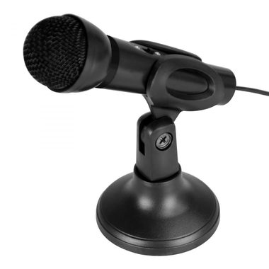 Media-Tech MICCO SFX černá / stolní mikrofon / nastavitelný sklon / potlačení šumu / 3.5mm jack / 1.1 m