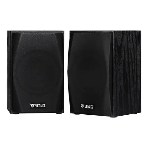 Yenkee YSP 2010BK černá / 2.0 stereo dřevěné reproduktory / RMS 2x2.5W / 3.5mm jack