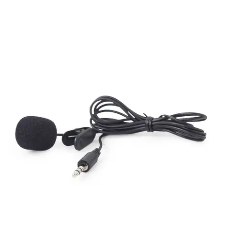 Gembird MIC-C-01 klopový mikrofon / 3.5 mm jack / černý